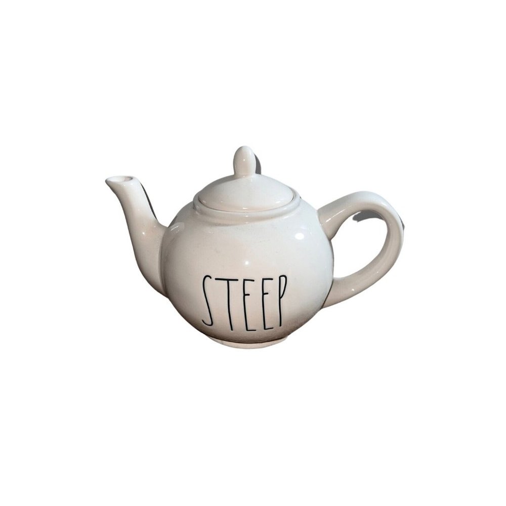 New Rae Dunn “STEEP”  Large Teapot - Picture 2 of 6